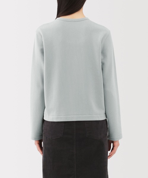 無印良品（ムジルシリョウヒン）の「婦人　裏毛スウェットカーディガン（カーディガン/ボレロ・レディース・ライトブルー/ブラック/チャコールグレー/オフホワイト・L/M/S/XL）」の7枚目の写真