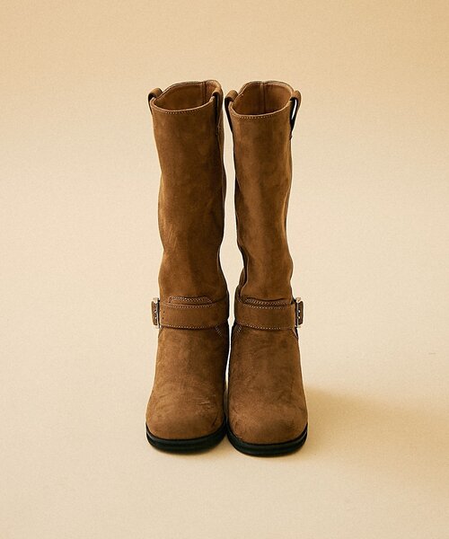 Remind me and forever(リマインドミーアンドフォーエバー)の「【2025AW】エンジニアロングブーツ(ブーツ・レディース・ベージュ/ブラック・LARGE/MEDIUM/SMALL/X-LARGE)」の8枚目の写真