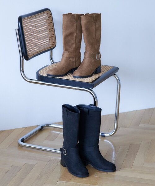 Remind me and forever(リマインドミーアンドフォーエバー)の「【2025AW】エンジニアロングブーツ(ブーツ・レディース・ベージュ/ブラック・LARGE/MEDIUM/SMALL/X-LARGE)」の15枚目の写真