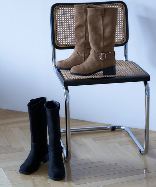 Remind me and forever(リマインドミーアンドフォーエバー)の「【2025AW】エンジニアロングブーツ(ブーツ・レディース・ベージュ/ブラック・LARGE/MEDIUM/SMALL/X-LARGE)」の16枚目の写真