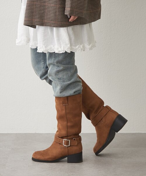 Remind me and forever(リマインドミーアンドフォーエバー)の「【2025AW】エンジニアロングブーツ(ブーツ・レディース・ベージュ/ブラック・LARGE/MEDIUM/SMALL/X-LARGE)」の22枚目の写真