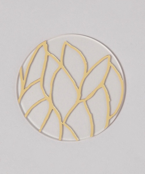 TODAY'S SPECIAL（トゥデイズスペシャル）の「【toumei】箔コースター/344162（ランチョンマット/テーブルウェア・レディース・ホワイト系その他2/その他4/ホワイト系その他/オフホワイト・FREE）」の2枚目の写真