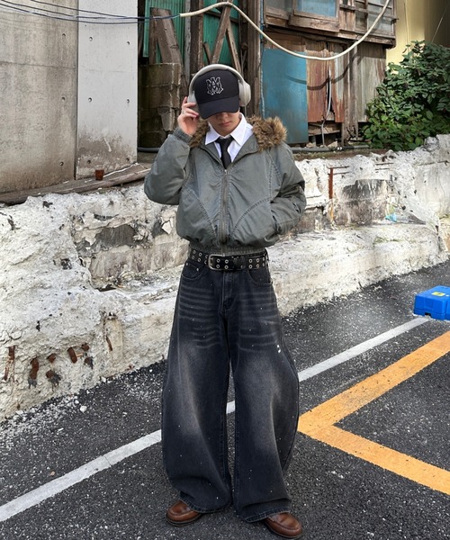 ADAMASTE（アダマスト）の「vintage make short fur jacket