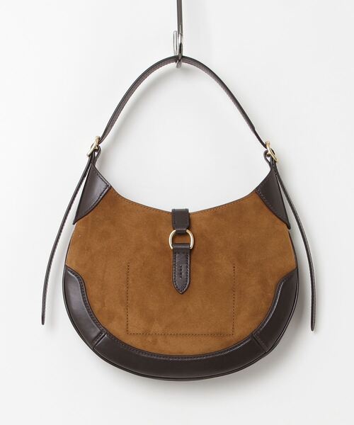 Polo ID スエードレザー スモール ショルダー バッグ Polo ID スエードレザー スモール ショルダー バッグ | ラルフ