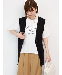 Lugnoncure（ルノンキュール）の「ベルト付き麻調ジレ（ベスト）」