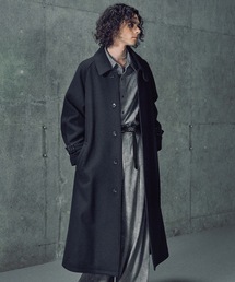 Casper John(キャスパージョン)のWool melton bal collar coat / ウールメルトンバルカラーコート(ステンカラーコート)