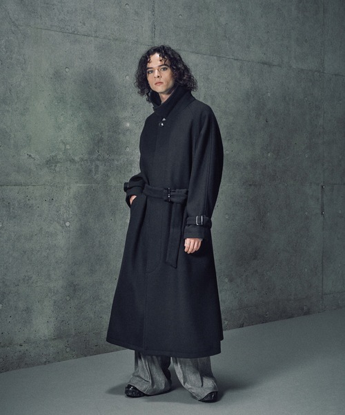 Wool melton bal collar coat / ウールメルトンバルカラーコート