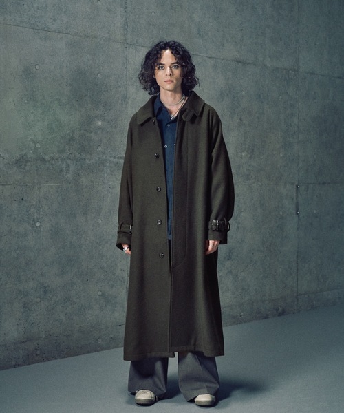 セール】Wool melton bal collar coat / ウールメルトンバルカラー