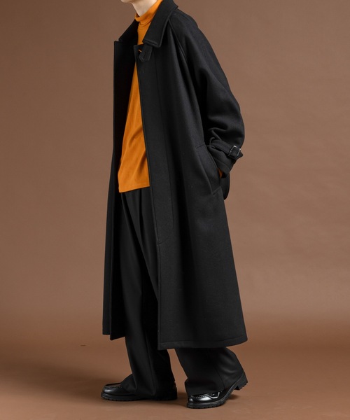 Wool melton bal collar coat / ウールメルトンバルカラーコート