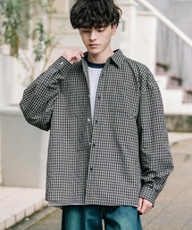 オーバーシャツ」に該当するブラック/黒色系のファッション通販 - ZOZOTOWN