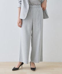 INDIVI パンツスーツ 38 グレー 定番スーツ／良質ウール】ストレートパンツ（パンツ(単品