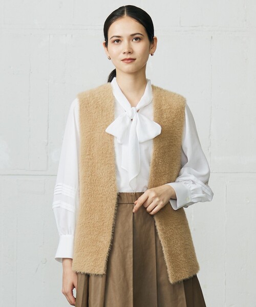 セール】ニットファー ジレ（ベスト）｜自由区（ジユウク）の