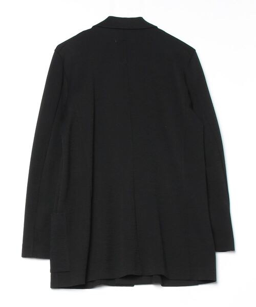 ROBES&CONFECTIONS(ローブスコンフェクションズ)の「Robes & Confections/ローブス&コンフェクションズ/ウールコットン ミラノリブジャケット(テーラードジャケット・レディース・ブラック・1/2/3)」の2枚目の写真