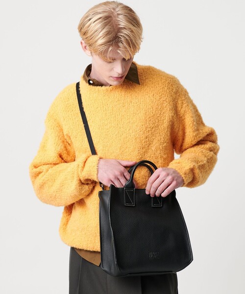 BEAUTY&YOUTH UNITED ARROWS（ビューティーアンドユースユナイテッドアローズ）の「スタンダード レザー ミニ トート バッグ MADE IN JAPAN（トートバッグ・メンズ・ブラック・FREE）」の11枚目の写真