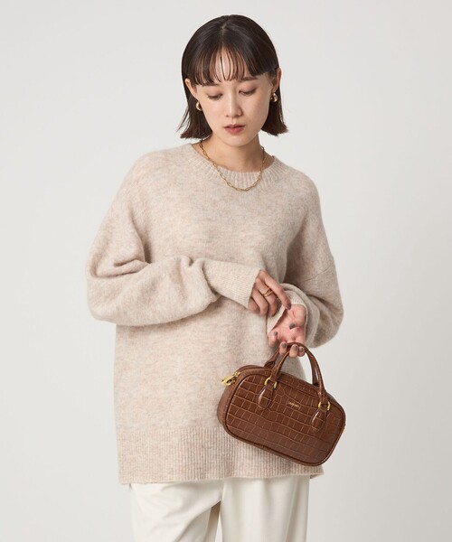 セール】アルパカブレンド クルーネック プルオーバー ニット（ニット