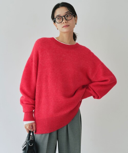 セール】アルパカブレンド クルーネック プルオーバー ニット（ニット