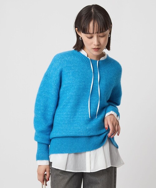 セール】アルパカブレンド クルーネック プルオーバー ニット（ニット