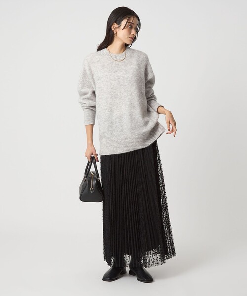 green label relaxing(グリーンレーベルリラクシング)の「アルパカブレンド クルーネック プルオーバー ニット(ニット/セーター・レディース・レッド/ライトグレー/ライトブルー/ベージュ/ケリーグリーン・FREE)」の16枚目の写真