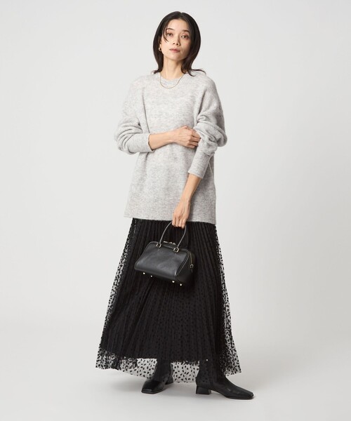 green label relaxing(グリーンレーベルリラクシング)の「アルパカブレンド クルーネック プルオーバー ニット(ニット/セーター・レディース・レッド/ライトグレー/ライトブルー/ベージュ/ケリーグリーン・FREE)」の22枚目の写真