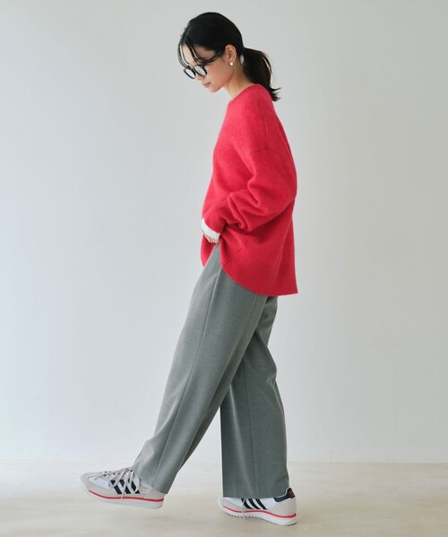green label relaxing(グリーンレーベルリラクシング)の「アルパカブレンド クルーネック プルオーバー ニット(ニット/セーター・レディース・レッド/ライトグレー/ライトブルー/ベージュ/ケリーグリーン・FREE)」の11枚目の写真