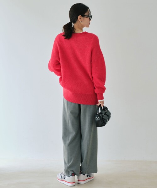 アルパカブレンド クルーネック プルオーバー ニット（ニット/セーター