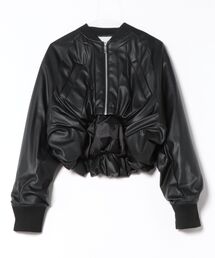 UN3D. | VOLUME GATHER SHORT BZ / ボリュームギャザーショートブルゾン(ブルゾン)