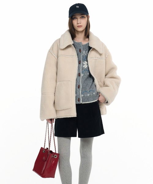 GENERAL IDEA（ジェネラルアイデア）の「GENERAL IDEA/ジェネラルアイディア eco leather tote bag トートバッグ（トートバッグ・レディース・レッド・FREE）」の11枚目の写真