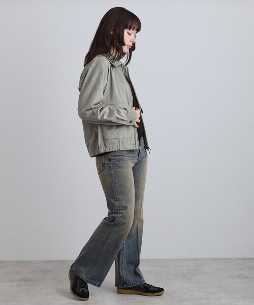 tk.TAKEO KIKUCHI(ティーケータケオキクチ)の「フェイクスエードシャツアウター(ブルゾン・メンズ・ブラック/ライトグレー/ダークブラウン・03/02/01)」の11枚目の写真