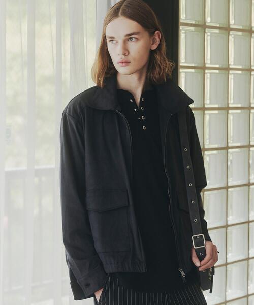 tk.TAKEO KIKUCHI(ティーケータケオキクチ)の「フェイクスエードシャツアウター(ブルゾン・メンズ・ブラック/ライトグレー/ダークブラウン・03/02/01)」の13枚目の写真