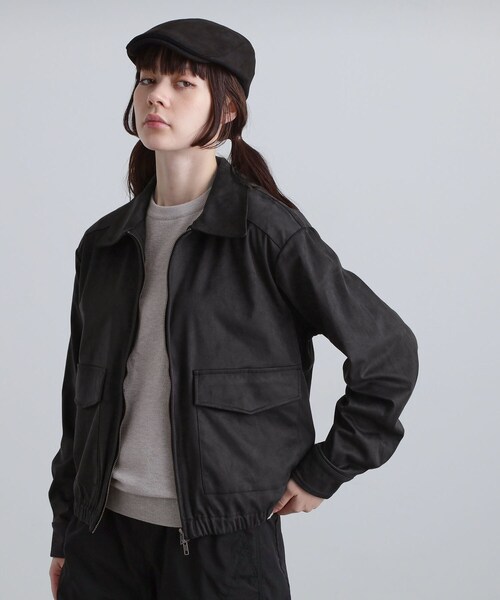 tk.TAKEO KIKUCHI(ティーケータケオキクチ)の「フェイクスエードシャツアウター(ブルゾン・メンズ・ブラック/ライトグレー/ダークブラウン・03/02/01)」の18枚目の写真