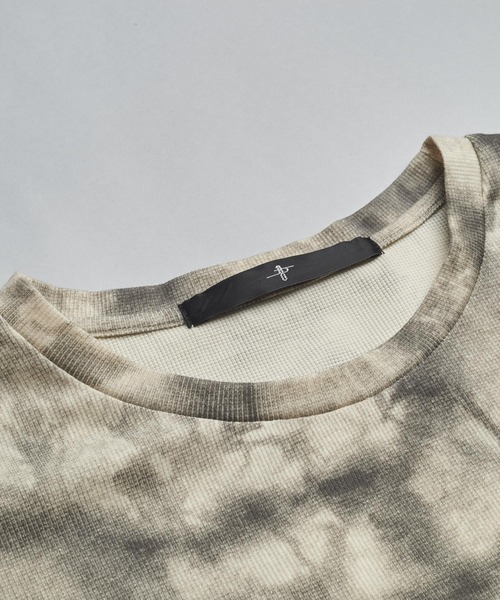 NO ID.（ノーアイディ）の「【NO ID.】Uneven Print Thermal Pullover / Uneven プリント サーマル プルオーバー（Tシャツ/カットソー・メンズ・ブラック/アイボリー・ONE SIZE）」の21枚目の写真