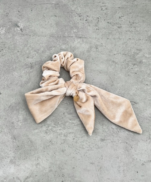 セール】チャーム付きベロアリボンシュシュ（シュシュ）｜sowang