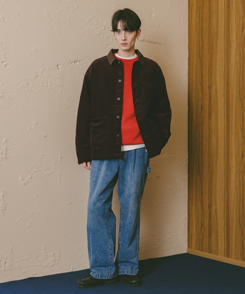 RAGEBLUE(レイジブルー)の「ハイゲージ/ジャガード編みニット(ニット/セーター・メンズ・ライトグレー/ブラウン/レッド/ブラック・MEDIUM/LARGE)」の6枚目の写真