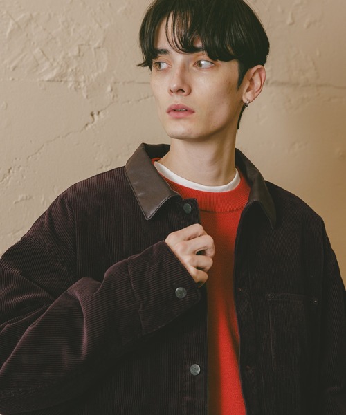 RAGEBLUE(レイジブルー)の「ハイゲージ/ジャガード編みニット(ニット/セーター・メンズ・ライトグレー/ブラウン/レッド/ブラック・MEDIUM/LARGE)」の8枚目の写真