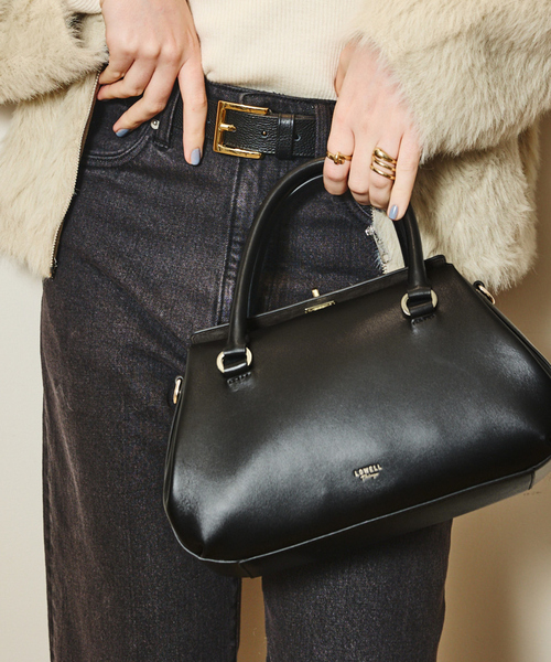 LOWELL things(ロウェル シングス)の「Ronde/レザー2WAYショルダー(ショルダーバッグ・レディース・ボルドー/ブラウン/ブラック・フリー)」の1枚目の写真