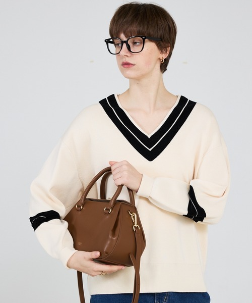 LOWELL things(ロウェル シングス)の「Ronde/レザー2WAYショルダー(ショルダーバッグ・レディース・ボルドー/ブラウン/ブラック・フリー)」の13枚目の写真