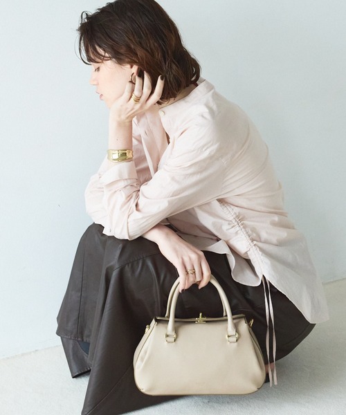 LOWELL things(ロウェル シングス)の「Ronde/レザー2WAYショルダー(ショルダーバッグ・レディース・ボルドー/ブラウン/ブラック・フリー)」の8枚目の写真