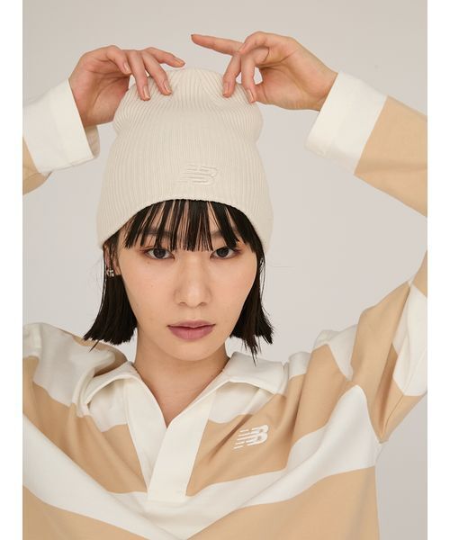 セール】【New Balance for emmi】リブニットビーニー（ニットキャップ