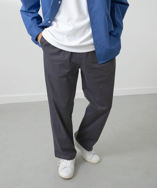 ITEMS URBANRESEARCH（アイテムズ アーバンリサーチ）の「ペーパータッチイージーパンツ（その他パンツ・メンズ・グレー/カーキ/ブラック・MEDIUM/LARGE）」の5枚目の写真