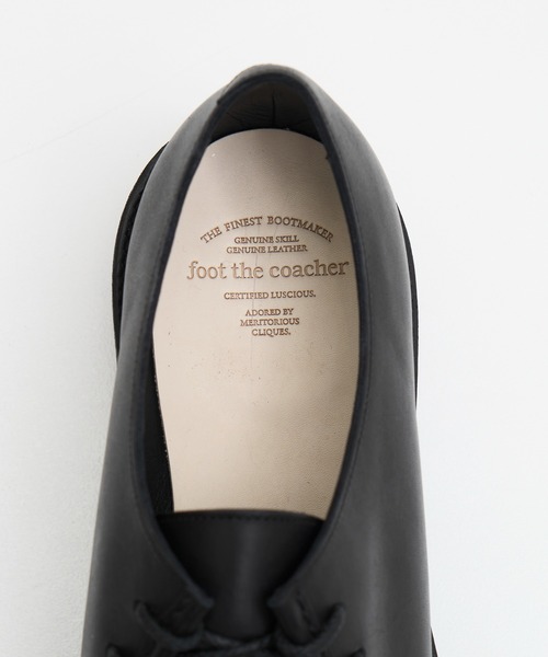 foot the coacher(フットザコーチャー)の「【foot the coacher / フットザコーチャー】 TIROLEAN SHOES(TWEETY SOLE)(モカシン/デッキシューズ・メンズ・ブラック・7h/8h/9h)」の5枚目の写真