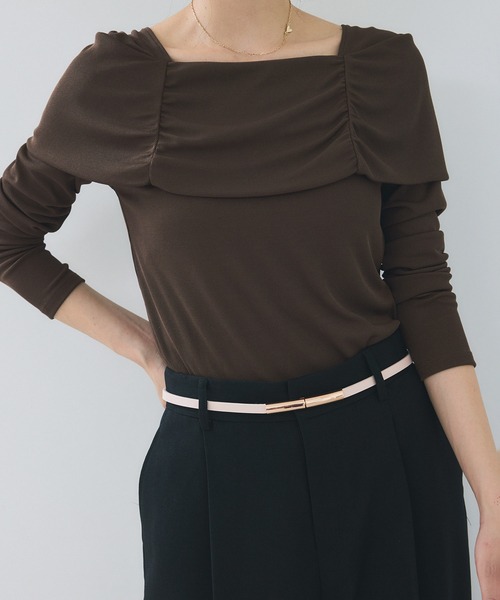 VIS（ビス）の「10mm幅ナローベルト（ベルト・レディース・ブラック/ダークブラウン/キナリ・FREE）」の6枚目の写真