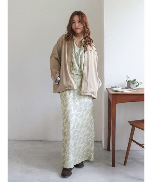 Ungrid（アングリッド）の「フラワープリントスカート（スカート・レディース・アイボリー/ブラック・FREE）」の9枚目の写真