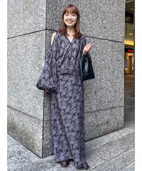 Ungrid（アングリッド）の「フラワープリントスカート（スカート・レディース・アイボリー/ブラック・FREE）」の13枚目の写真