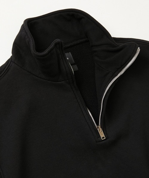 LES TIEN（レスティエン）の「LES TIEN HALF ZIP YACHT PULLOVER SWEATER (CF-1114)（スウェット・メンズ・ブラック・MEDIUM/LARGE）」の4枚目の写真