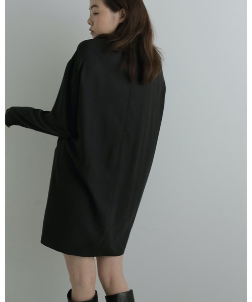 anuke（アンヌーク）の「Cocoon Mini Onepiece（ワンピース・レディース・ブラック・36inch/38inch）」の5枚目の写真