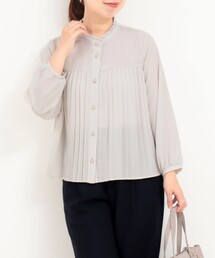 MICO COULIER | ジョーゼットプリーツブラウス(シャツ/ブラウス)