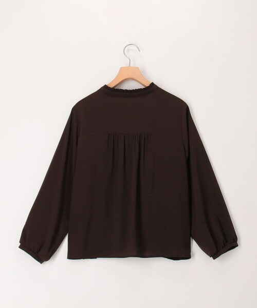 MICO COULIER（ミコクリエ）の「ジョーゼットプリーツブラウス（シャツ/ブラウス・レディース・ホワイト系その他/ネイビー/ブラウン/グレイッシュベージュ・38）」の11枚目の写真