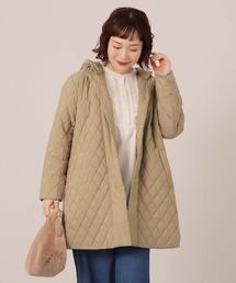 MB mint breeze（エムビーミントブリーズ）の「【L～6L 大きいサイズ】中綿キルト切替えフーテッドコート（その他アウター）」