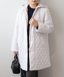 MB mint breeze（エムビーミントブリーズ）の「【L～6L 大きいサイズ】中綿キルト切替えフーテッドコート（その他アウター）」