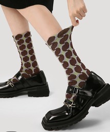 SANSeLF（サンセルフ）の「【SANSeLF】 ジオメトリックソックス ラウンドモチーフ ミドル丈 saa25a081（ソックス/靴下）」